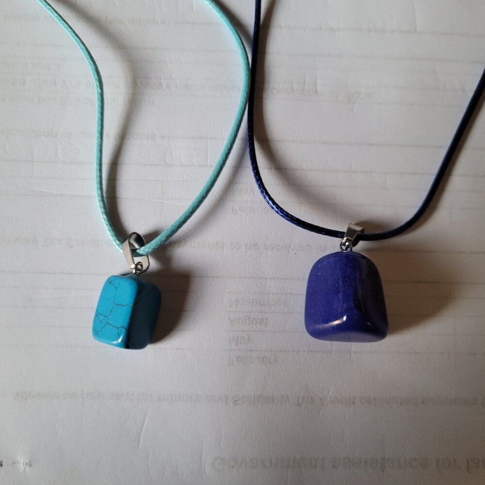 Gemstone Pendants on Cords